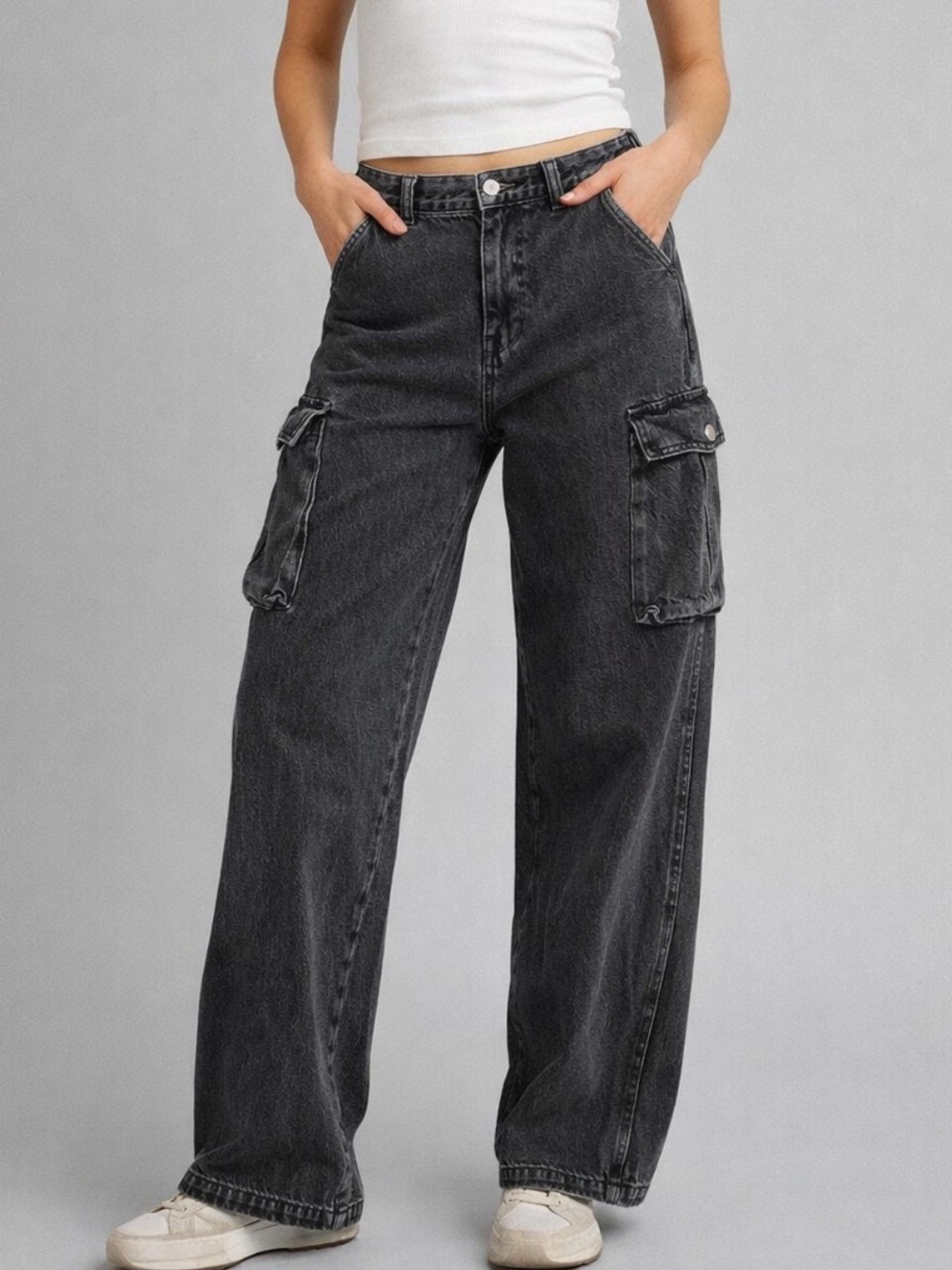 Madewell NWT size 28 black Cargo-Style Women's Jeans